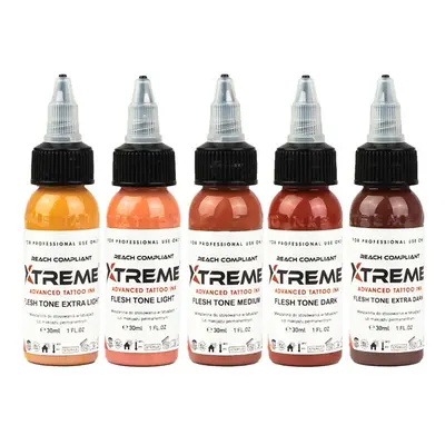 Tetovací barvy XTreme Ink - Flesh Tone Set 5x30ml