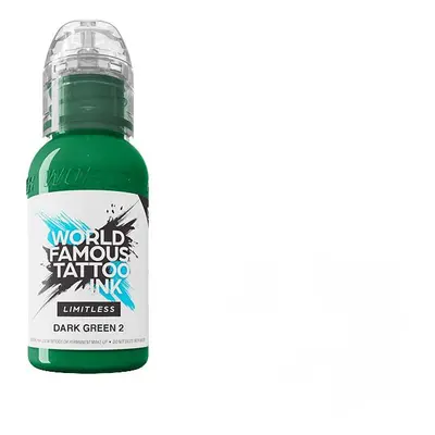 Tetovací barvy WORLD FAMOUS LIMITLESS - Dark Green 2 - 30ML