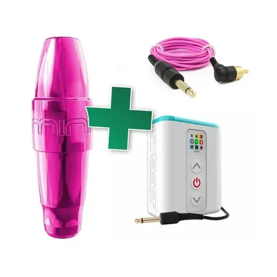 FK IRONS Set pro PMU Xion Mini Pink 2.5mm + AirBolt baterie + RCA kabel