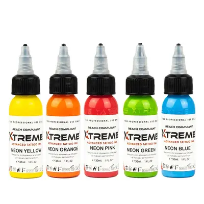 Tetovací barvy XTreme Ink - Neon Set 5x30ml