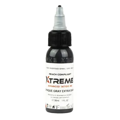 Tetovací barvy XTreme Ink - Opaque Gray Extra Dark 30ml