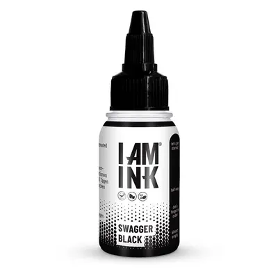 Tetovací barvy I AM INK - Swagger Black (na výpln? a blackwork) 30ml