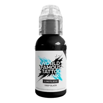 Tetovací barvy WORLD FAMOUS LIMITLESS - DEEP BLACK - 30ML