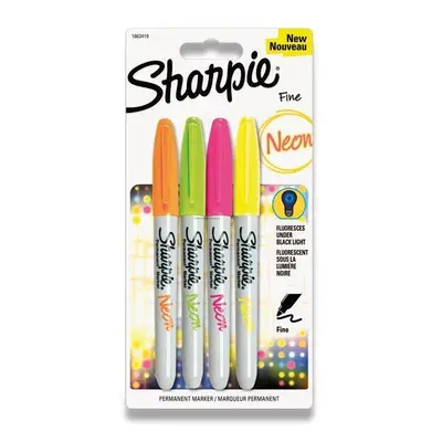 PERMANENTNÍ POPISOVAČ SHARPIE NEON - SADA 4 BAREV