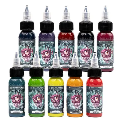 Tetovací barvy XTreme Ink - Kevin Boudrealu New School Set - 10x30ml