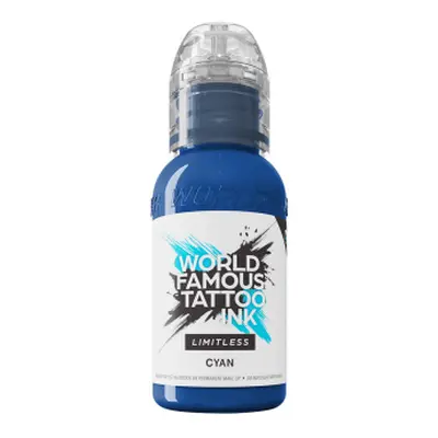 Tetovací barvy WORLD FAMOUS LIMITLESS - CYAN - 30ML