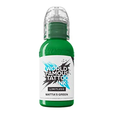 Tetovací barvy WORLD FAMOUS LIMITLESS - Mattia´s Green 30ml