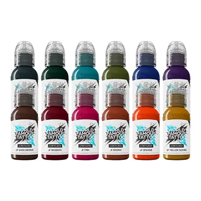 Tetovací barvy WORLD FAMOUS LIMITLESS - Jay Freestyle Set - 12x30 ml