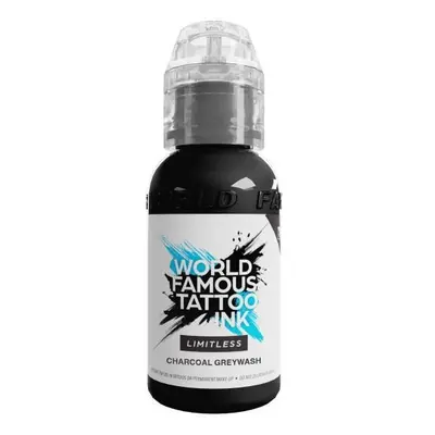 Tetovací barvy WORLD FAMOUS LIMITLESS - CHARCOAL GREYWASH - 30ML