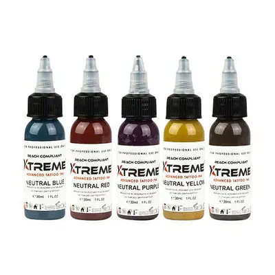 Tetovací barvy XTreme Ink - Neutral Set 5x30ml