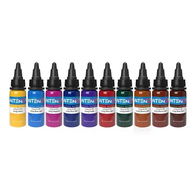 Tetovací barvy Intenze Ink Gen-Z - Color Lining Set - 10 x 30 ml