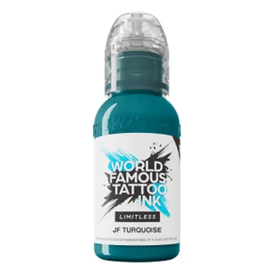 Tetovací barvy WORLD FAMOUS LIMITLESS - JF Turquoise - 30ML