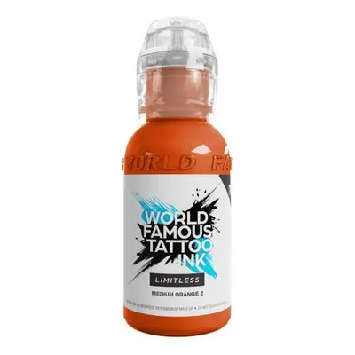 Tetovací barvy WORLD FAMOUS LIMITLESS - MEDIUM ORANGE 2 - 30ML