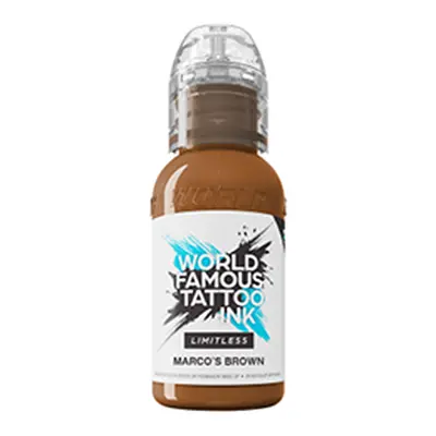 Tetovací barvy WORLD FAMOUS LIMITLESS - Marco´s Brown 30ml