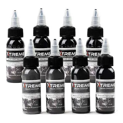 Tetovací barvy XTreme Ink - Complete Wash set - 8x30ml