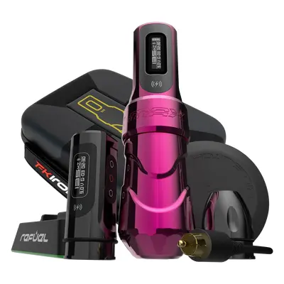 Tetovací strojek FK IRONS Flux Max ULTRA Bundle - Bubblegum 4,5 mm