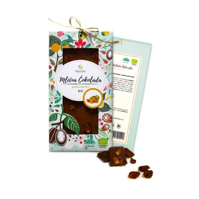 Čokoláda Naturalis s golden berries mléčná BIO- 80g