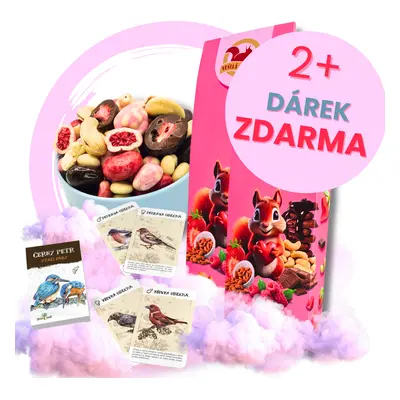 Veselá Veverka 2KS Křupavý Valentýn 250g + DÁREK ZDARMA