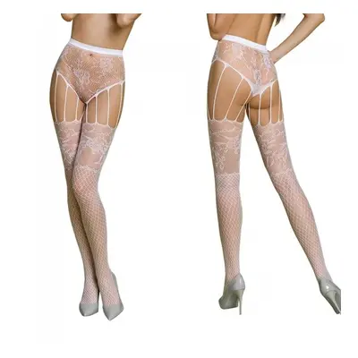 Punčochy Passion ECO S004 white - stocking Barva: Bílá