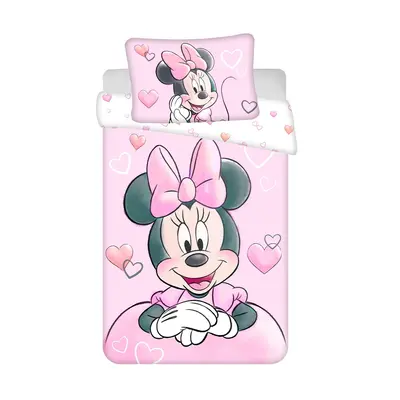 Jerry Fabrics Povlečení do postýlky Minnie Powder pink baby