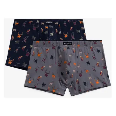 Boxerky Atlantic 2MH-064 2-pcs Barva: Šedá