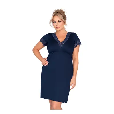 Dámská košilka Donna Mariza plus - dark blue Barva: Modrá - tmavě