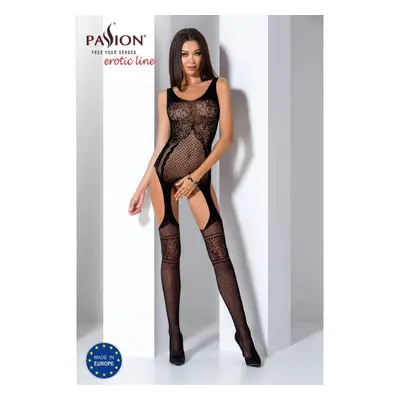 Passion BS061 black - Bodystocking Barva: Černá