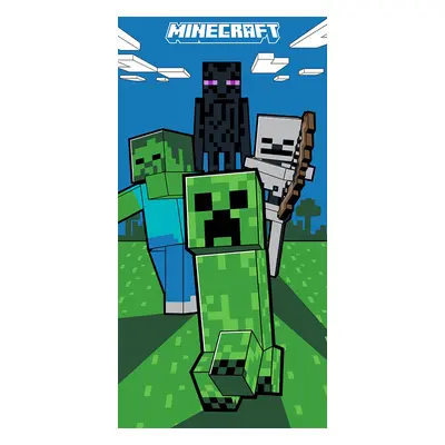 Carbotex Dětská osuška Minecraft Mobi Útočí