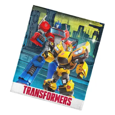 Carbotex Dětská deka Transformers Bumblebee a Optimus Prime 130x160 cm