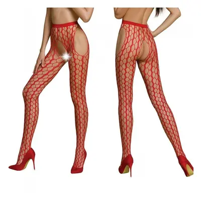 Punčochy Passion ECO S007 red - stocking Barva: Červená