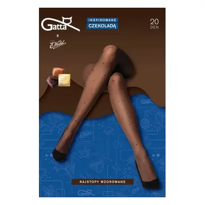 Punčocháče Gatta Tights 20 DEN Barva: Hnědá