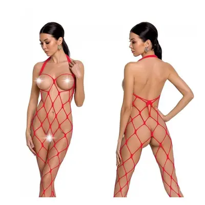 Bodystocking Passion BS091 red Barva: Červená