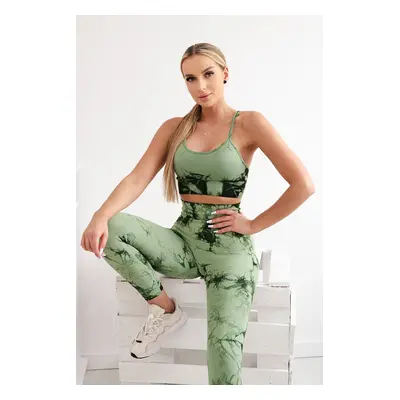 Kesi Dámský fitness set - top + legíny Barva: Tyrkysová