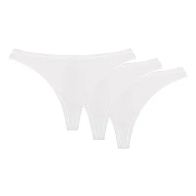 Dámské tanga Wol-Bar Soft Simple 3-pak - výprodej Barva: Černá