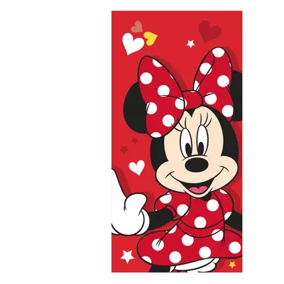 Jerry Fabrics Osuška Minnie Red heart