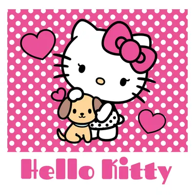 Carbotex Magický ručníček Hello Kitty 30x30 cm