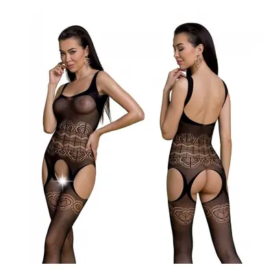 Passion ECO BS005 black - Bodystocking Barva: Černá