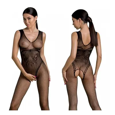 Passion ECO BS003 black - Bodystocking Barva: Černá