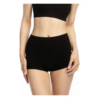 Bezešvé kalhotky Julimex Bamboo Boyshort Barva: Černá