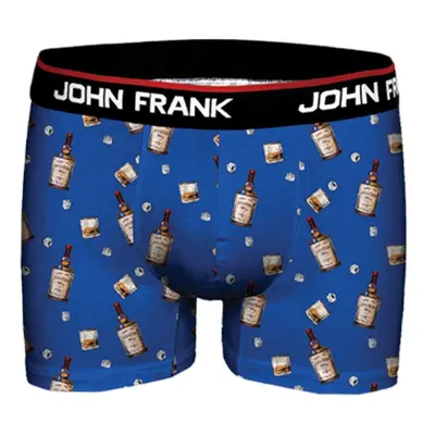 Pánské boxerky John Frank JFBD350 Barva: Modrá