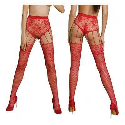 Punčochy Passion ECO S004 red - stocking Barva: Červená