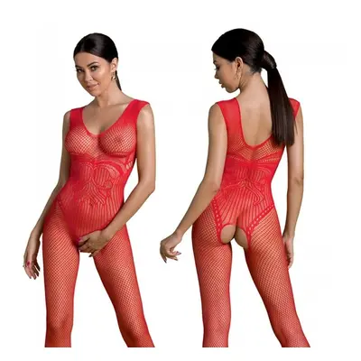 Passion ECO BS003 red - Bodystocking Barva: Červená