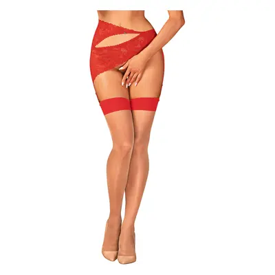 Punčochy Obsessive S814 stockings Barva: Červená