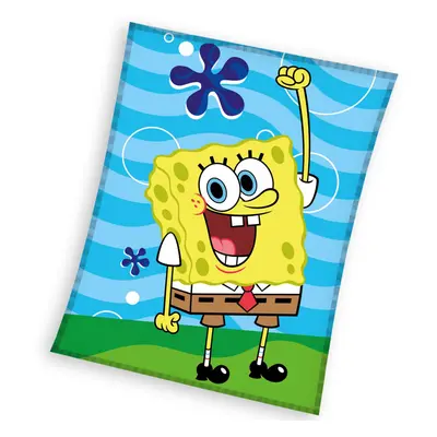 Carbotex Dětská deka Sponge Bob Zábava v Moři 130x170 cm