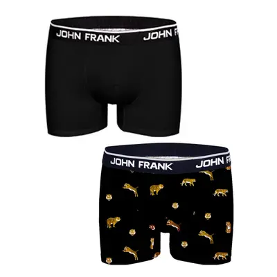 Pánské boxerky John Frank JF2BTORA05 2 pack Barva: Černá