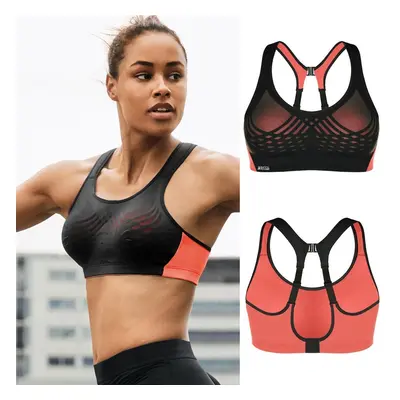 Sportovní podprsenka SHOCK ABSORBER ULTIMATE FLY BRA orange Barva: Šedá