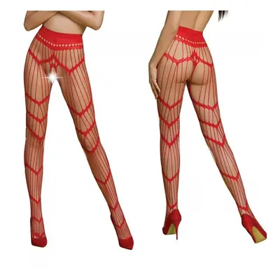 Punčochy Passion ECO S006 red - stocking Barva: Červená