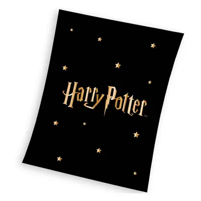 Carbotex Dětská deka Harry Potter Gold Stars 130x170 cm