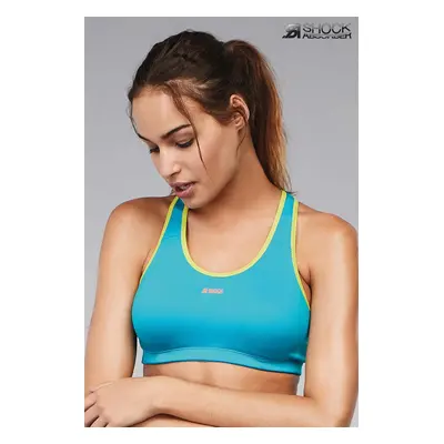 Sportovní podprsenka SHOCK ABSORBER ACTIVE CROP TOP Ocean Wave Barva: Tyrkysová