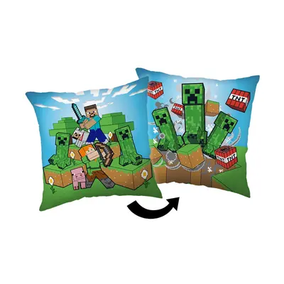 Jerry Fabrics Polštářek Minecraft Creeper rush